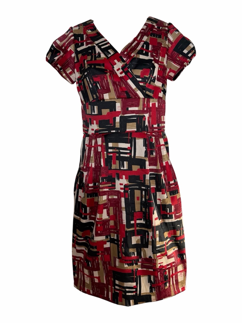 Rabbit Rabbit Rabbit Designs Geometric Wrap Dress Size 4